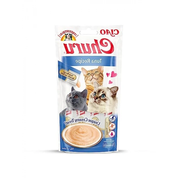 Sıvı Kedi Ödül Maması, Ton Balıklı 4 x 14 g Japonyadan