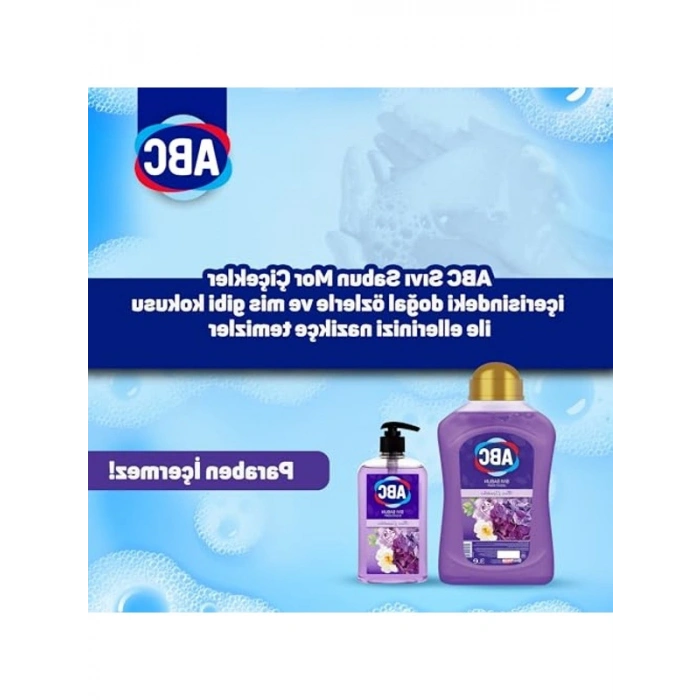 Sıvı Sabun, Mor Renkli Deterjan ile Etkili Temizlik Sağlar 3 L