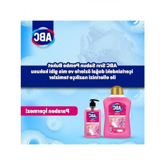 Sıvı sabun, pembe renk, 3 litrelik büyük ambalajda