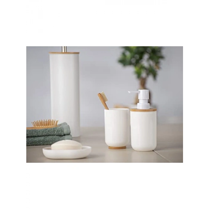 Sıvı Sabunluk, 330 ml Kapasiteli, Bambu Desenli