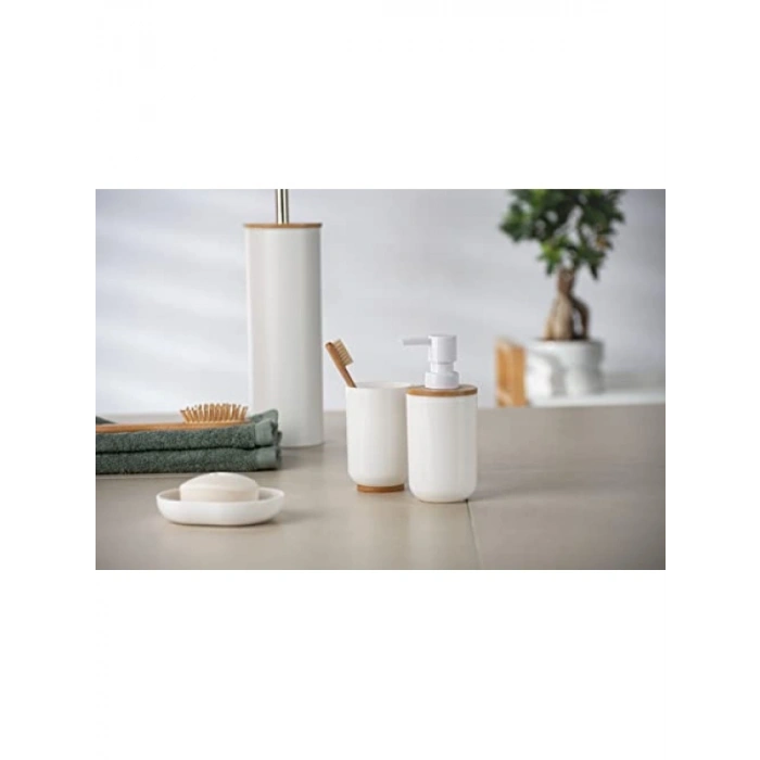 Sıvı Sabunluk, 330 ml Kapasiteli, Bambu Desenli