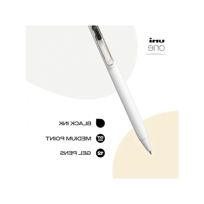 Siyah 0.7 mm Orta Uçlu Jel Kalem, 12li Paket