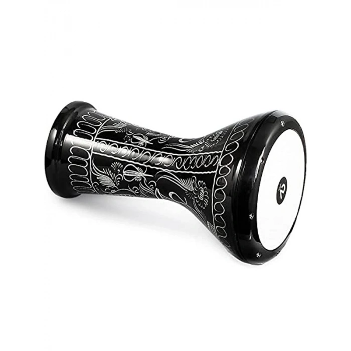 Siyah 44,5 cm El Gravürü Darbuka, Estetik ve Kaliteli Ses
