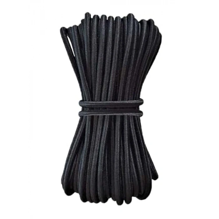 Siyah 5 Metre 2 mm Yuvarlak Lastik