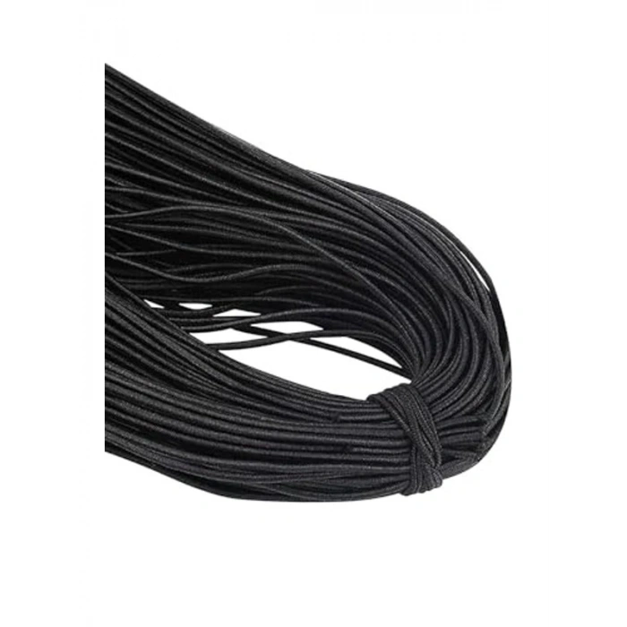 Siyah 5 Metre 2 mm Yuvarlak Lastik