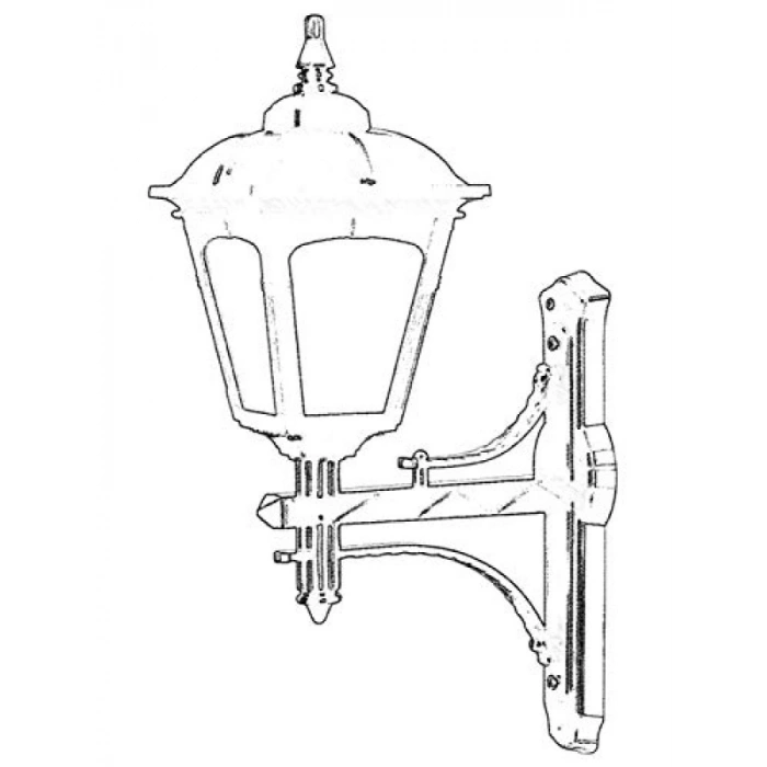 Siyah 60W Bahçe Aplik, Kaliteli ve Şık