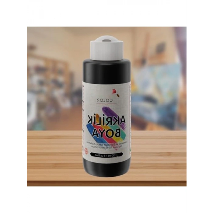 Siyah Akrilik Boya 120 ml