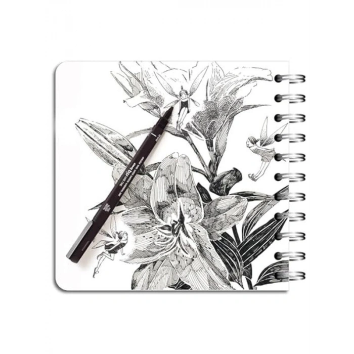 Siyah Akrilik Uçlu Kalem, 0.5 mm İnce Çizim İçin