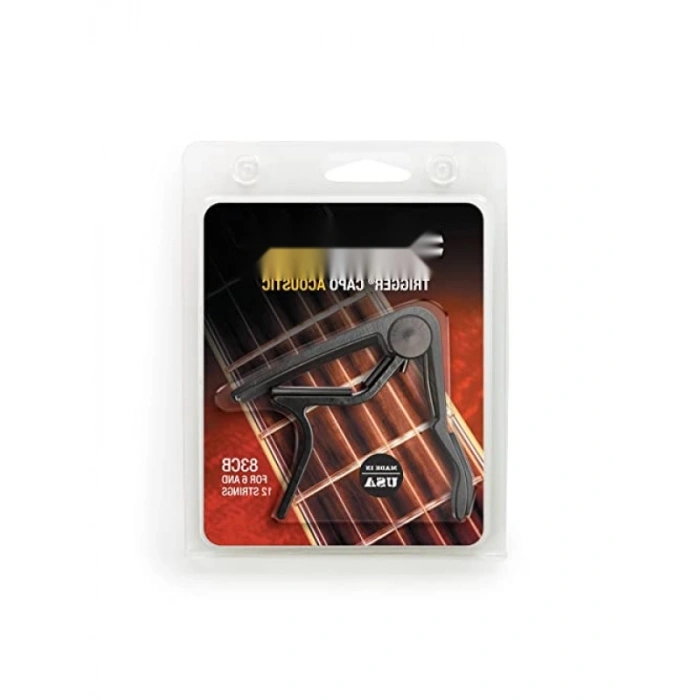 Siyah Akustik Gitar Kaposu - Pratik Kullanım İçin