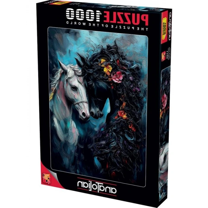 Siyah Beyaz Temalı 1000 Parça Puzzle Seti