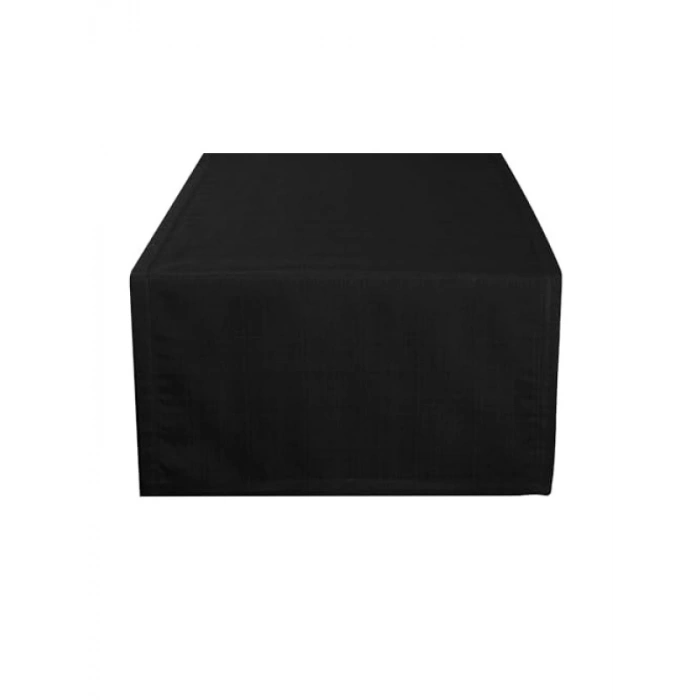 Siyah Casual Runner 45x150 cm Sofra Dekorasyonu