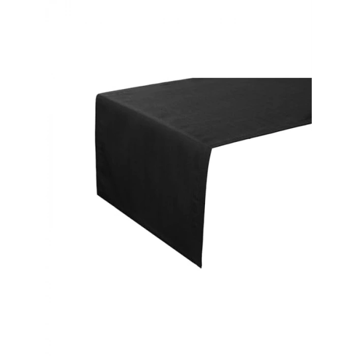 Siyah Casual Runner 45x150 cm Sofra Dekorasyonu