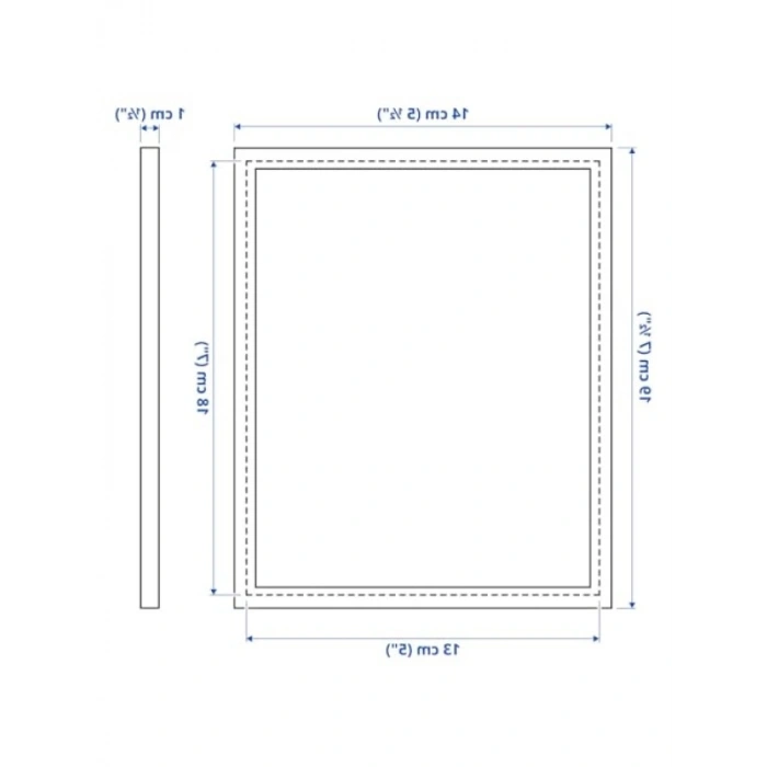 Siyah Çerçeve - 13x18 cm Ölçülerle Şık Tasarım