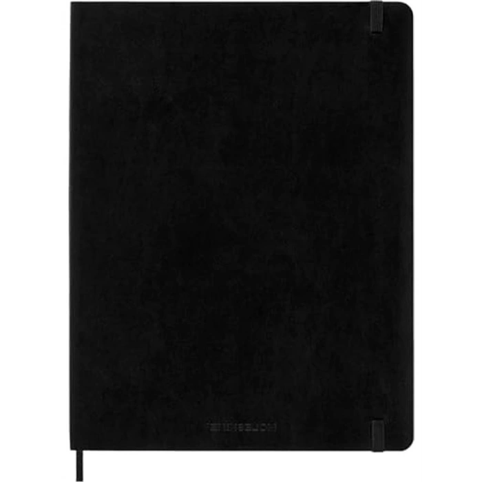 Siyah Çizgili Defter XL Boy, Yumuşak Kapak