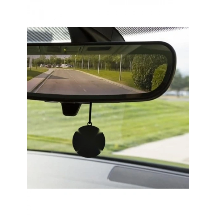 Siyah Daire Tasarımlı Araba Dikiz Aynası Süsü