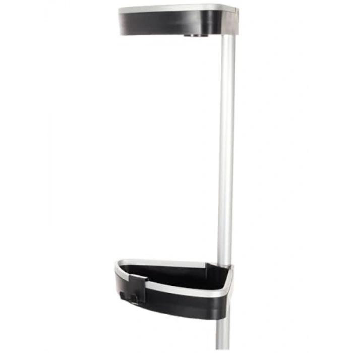 Siyah Dekoratif Banyo Köşe Rafı