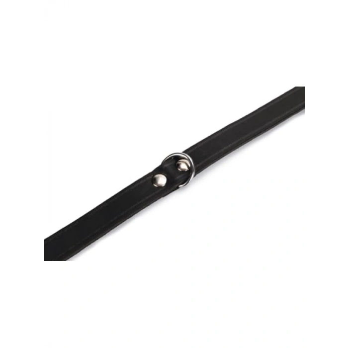 Siyah Deri Evcil Hayvan Boyun Tasması | 57 cm x 20 mm