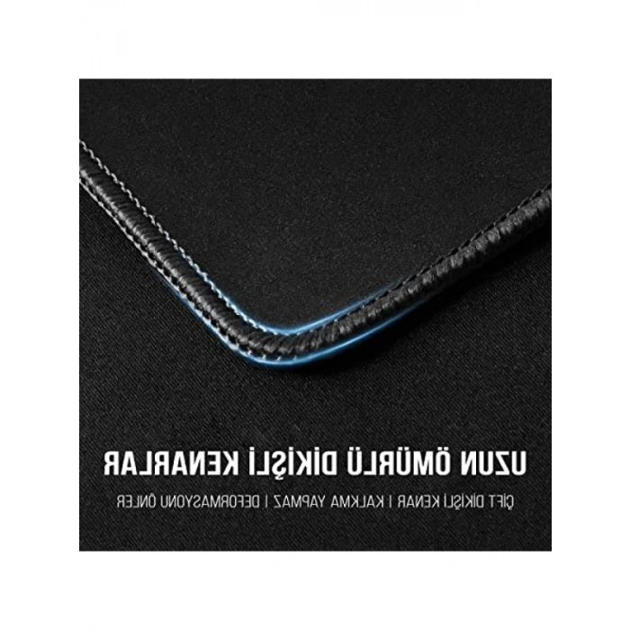 Siyah Dikişli Kenar Gaming Mouse Pad - 90x40 cm