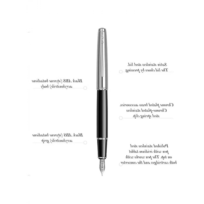 Siyah Dolmakalem - Paslanmaz Çelik Kapak