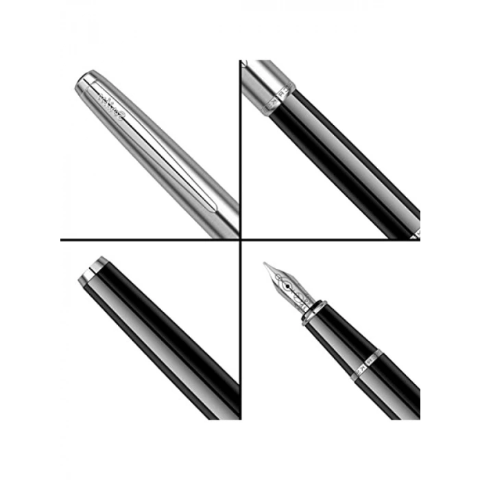 Siyah Dolmakalem - Paslanmaz Çelik Kapak