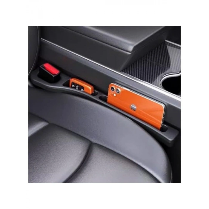 Siyah Düşme Engelleyici Araba Koltuk Organizeri, 2li Set