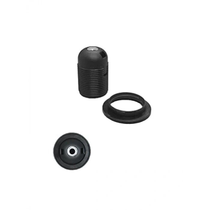 Siyah E27 Dişli Duy