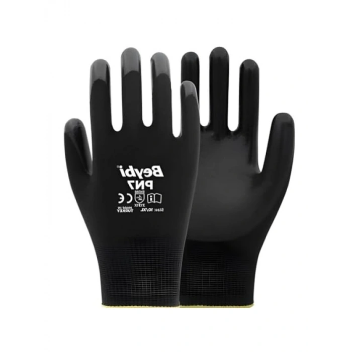 Siyah Eldiven, NO:10, Yüksek Konforlu