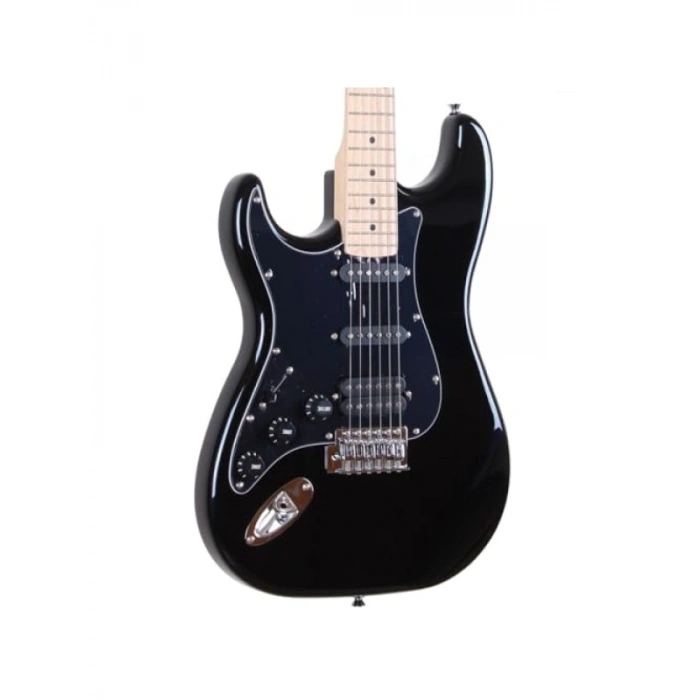 Siyah Elektro Gitar - 6 Dize ile Profesyonel Tasarım