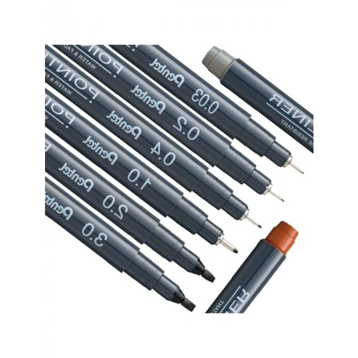 Siyah Fiber Uçlu Yazı Kalemi, 1.0 mm