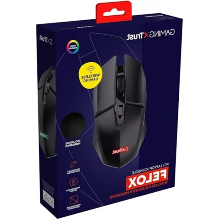 Siyah Gaming Mouse ve Mouse Pad Seti, Yüksek Performans