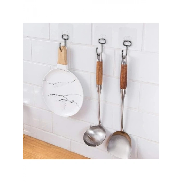 Siyah Güçlü Yapışkanlı Kancalar - 3 Adet