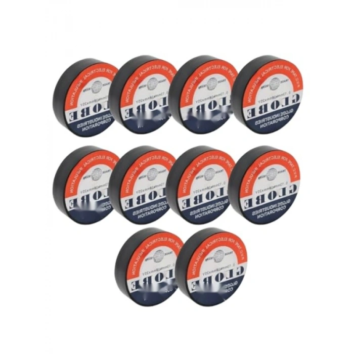 Siyah İzole Bant 10lu Paket (0.13x19mm)
