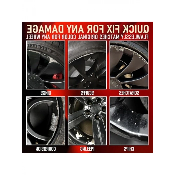 Siyah Jant Rötuş Boyası, Çelik Rötüş Kalemi