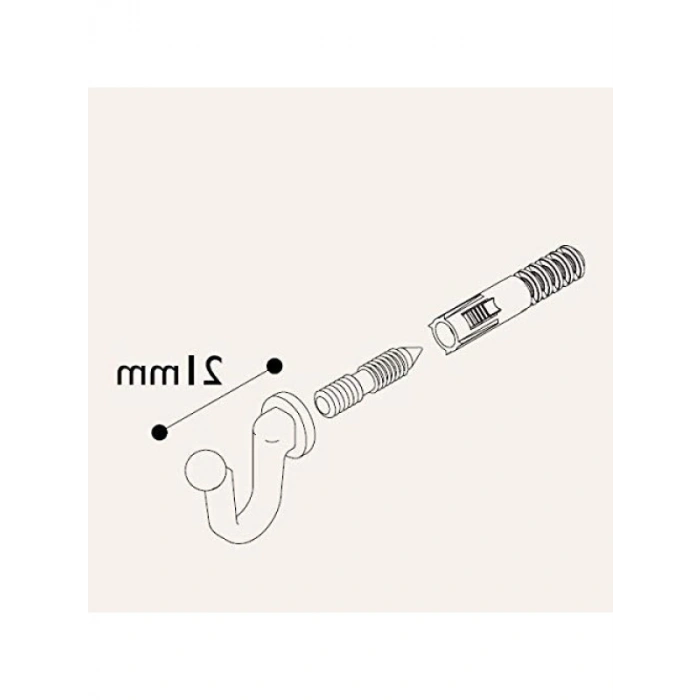 Siyah Kanca Askı Seti (4 Adet)