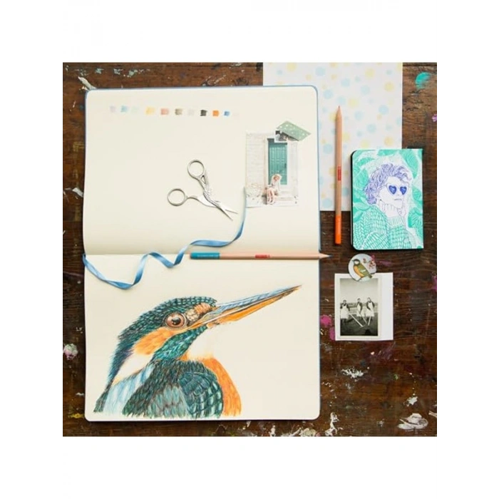 Siyah Kapaklı Sketch Book, 80 Sayfa ve 21x29.7 cm Boyutunda