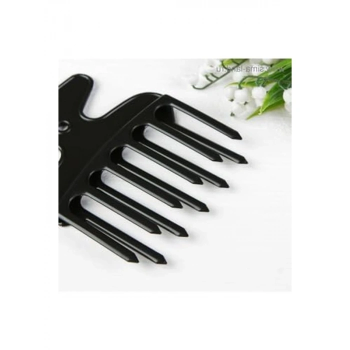 Siyah Karbon Polipropilen Çift Katmanlı Perma Tarağı, Dayanıklı Yapı