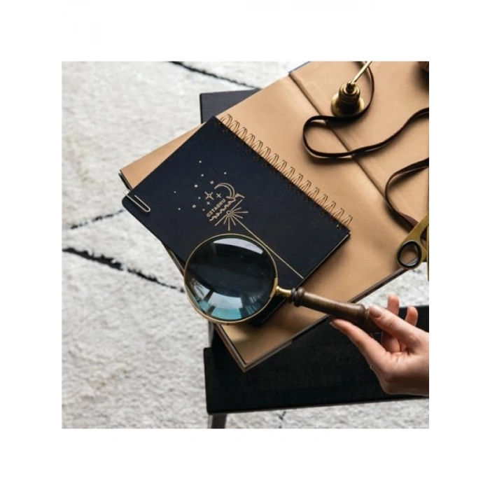 Siyah Keten Kapaklı A5 Spiralli Süresiz Planlayıcı Ajanda