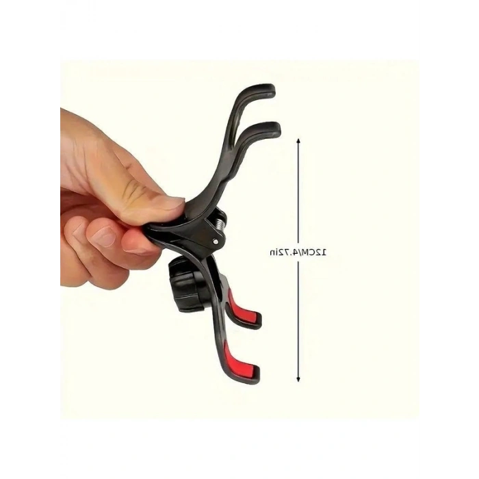 Siyah Klipsli Araç İçi Telefon Tutucu, Oynar Başlıklı