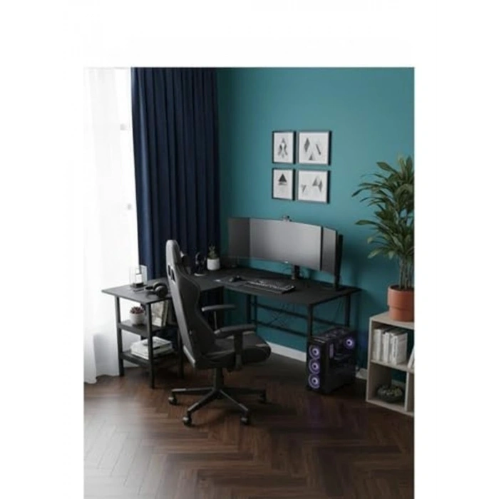 Siyah Köşe Oyuncu Çalışma Masası, Gaming Masası