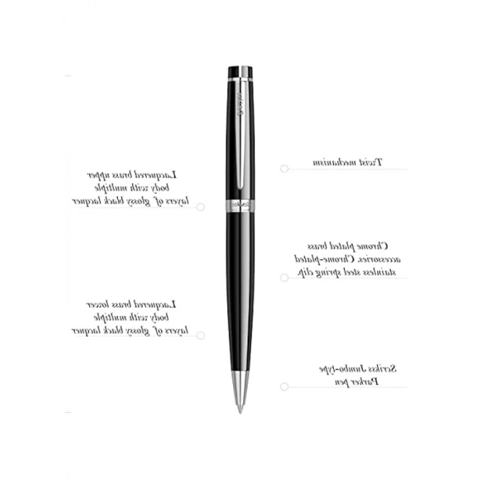 Siyah Krom Kaplama Tükenmez Kalem