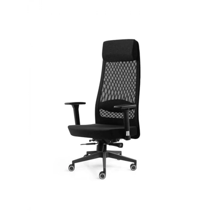 Siyah Kumaş Çalışma Koltuğu, Ergonomik Tasarım ve Rahatlık