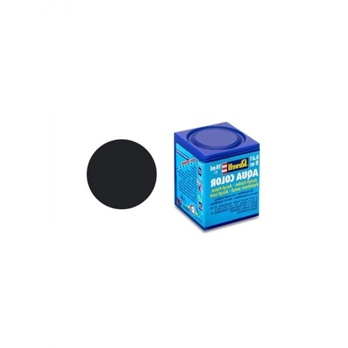 Siyah Mat Su Bazlı Maket Boyası, 18 Ml
