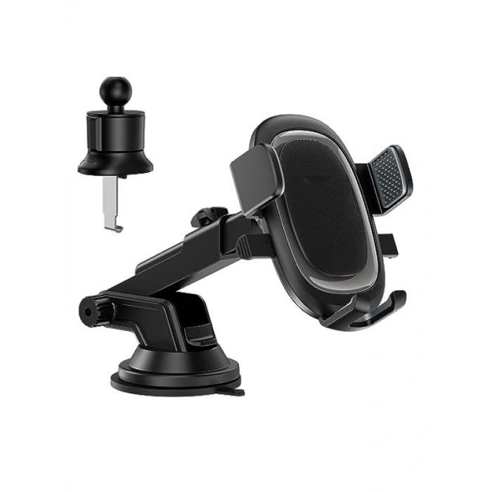 Siyah Metal Araç İçi Telefon Tutucu Seti