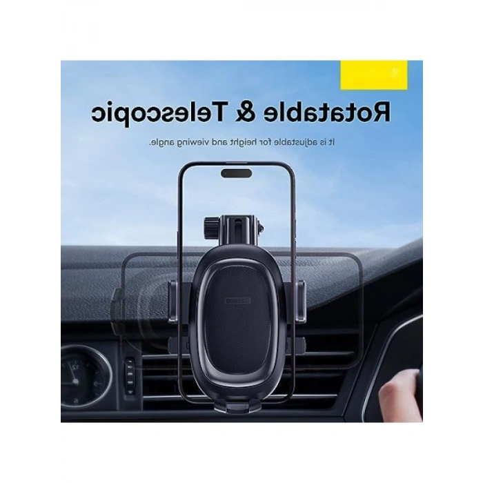 Siyah Metal Araç İçi Telefon Tutucu Seti