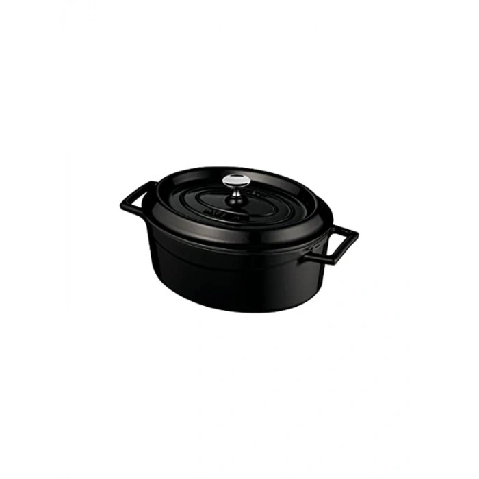 Siyah Metal Oval Mini Tencere, Kullanışlı ve Şık