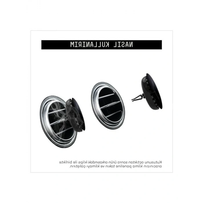 Siyah Musk Aromalı 90 Gün Etkili Araba Klima Kokusu