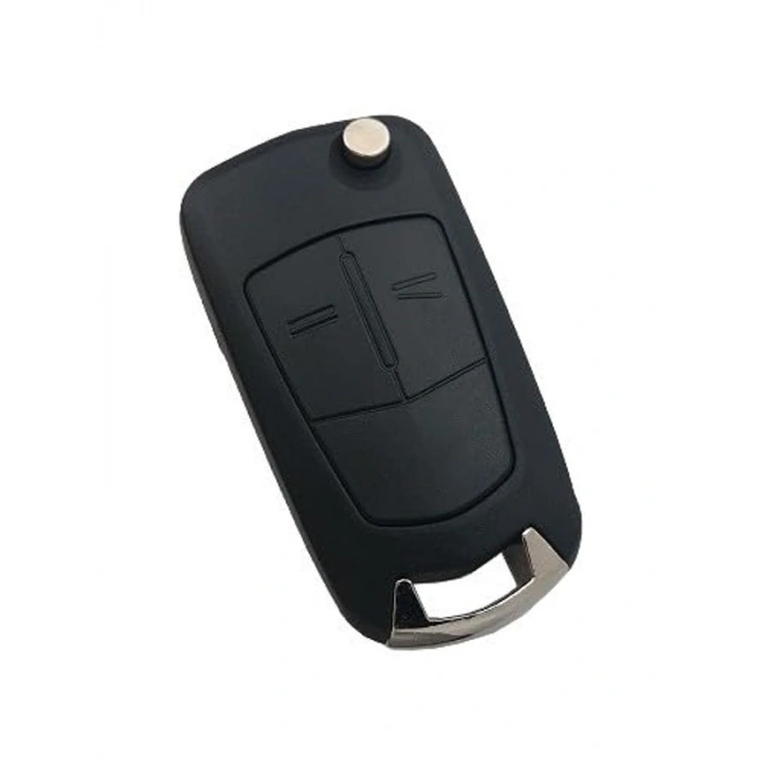 Siyah Plastik Anahtar Kumanda Kabı, 2 Butonlu Tasarım