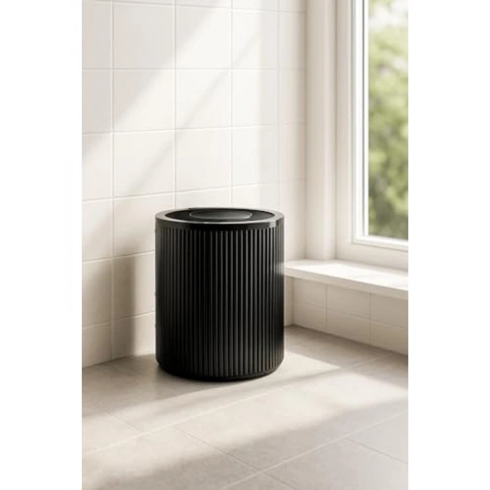Siyah Plastik Çöp Kovası, 6 Litre Kapasiteye Sahip