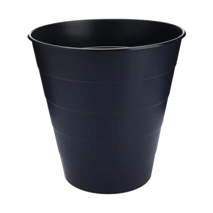 Siyah Polipropilen Çöp Kutusu - 28 x 28 x 28 cm