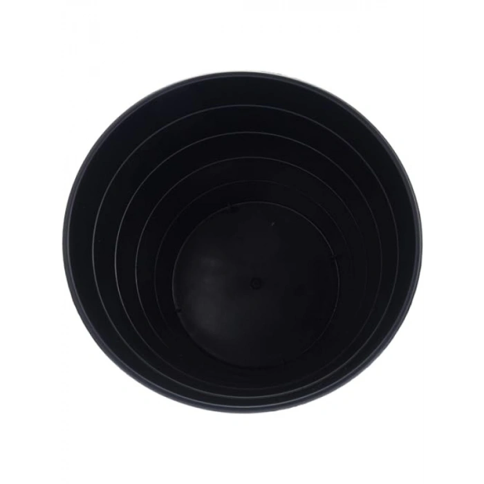 Siyah Polipropilen Çöp Kutusu - 28 x 28 x 28 cm